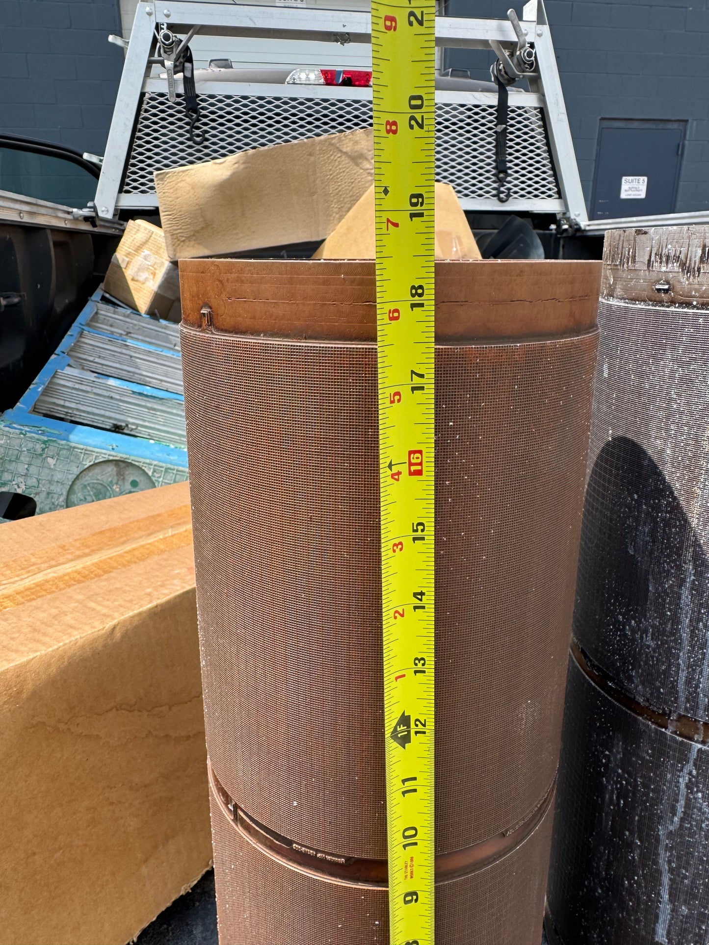 Metal Print Cylinders 7-3/8” Diam. - Lot of 4 Pieces
