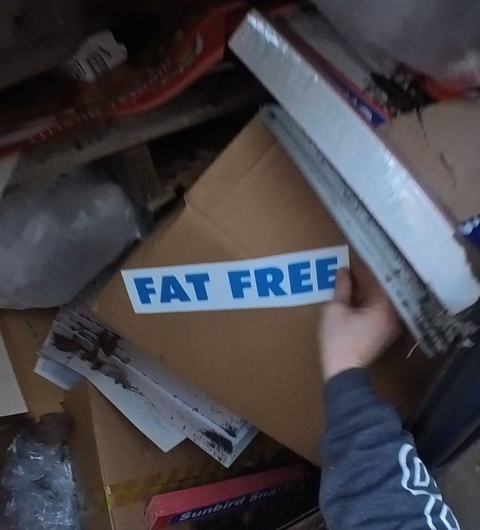 Fat Free Stickers - Last lot of 17 Stickers