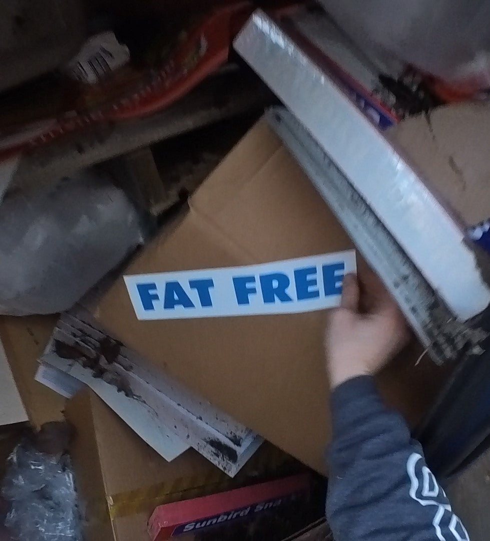Fat Free Stickers - 20 Pack
