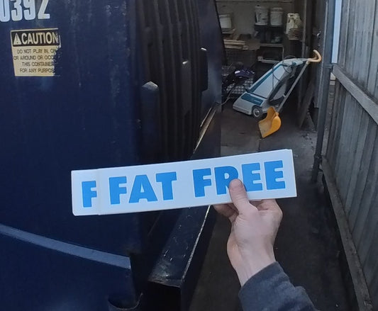 Fat Free Stickers - Last lot of 17 Stickers