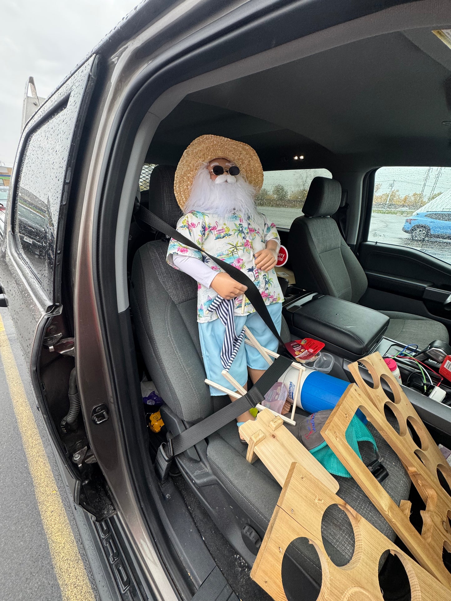 Hawaiian Dumpster Santa