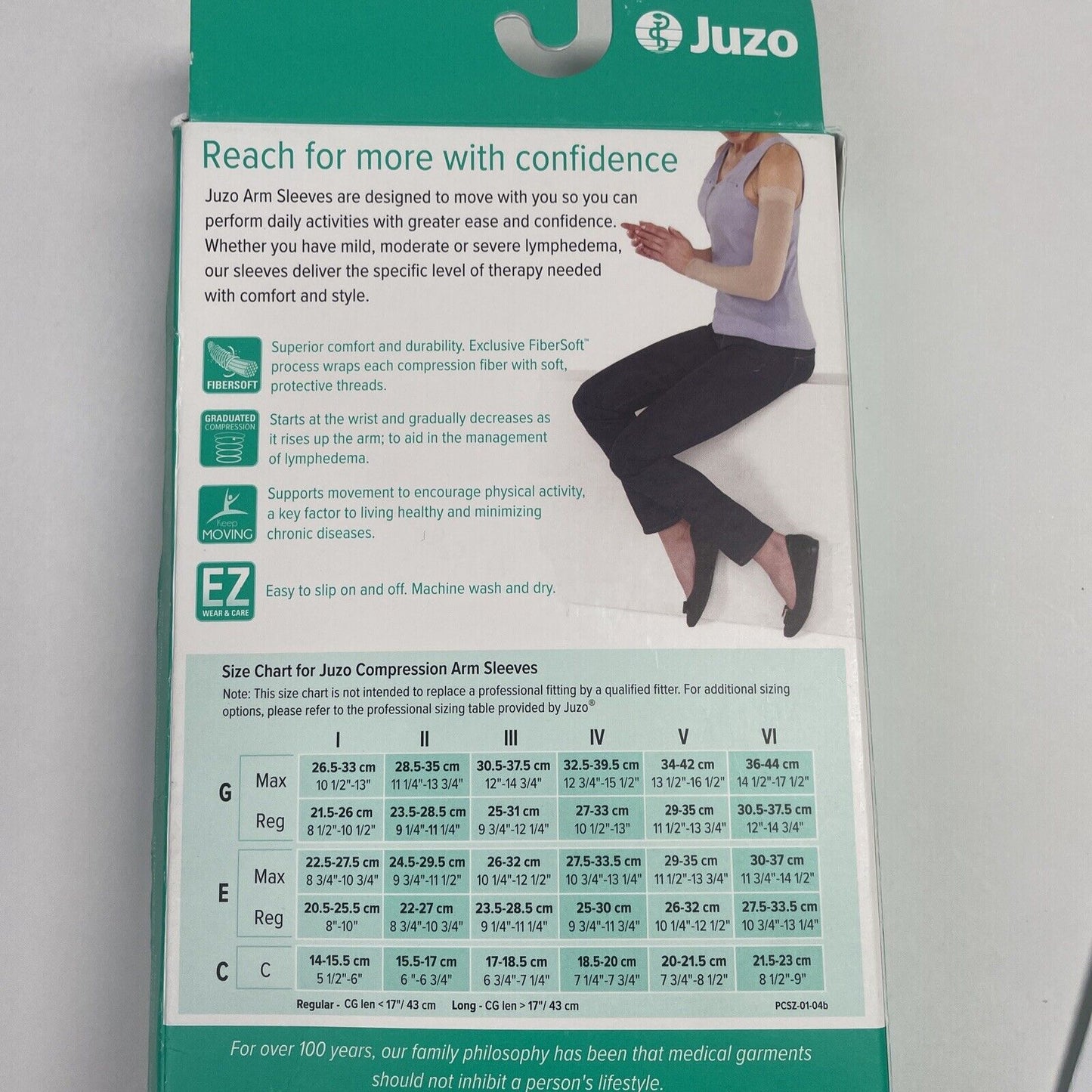 Juzo BEIGE Soft Arm Compression Sleeve - Model 2001MX CGR - Size III