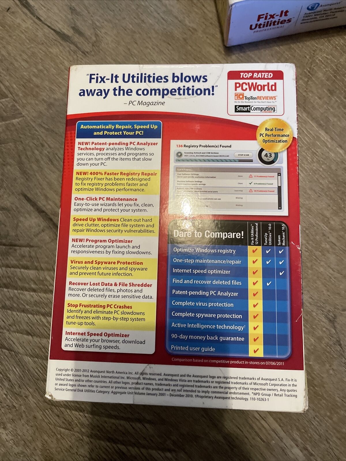 Avanquest Fix-It Utilities Professional 5 PC 10264 Windows PC SEALED Retail Box
