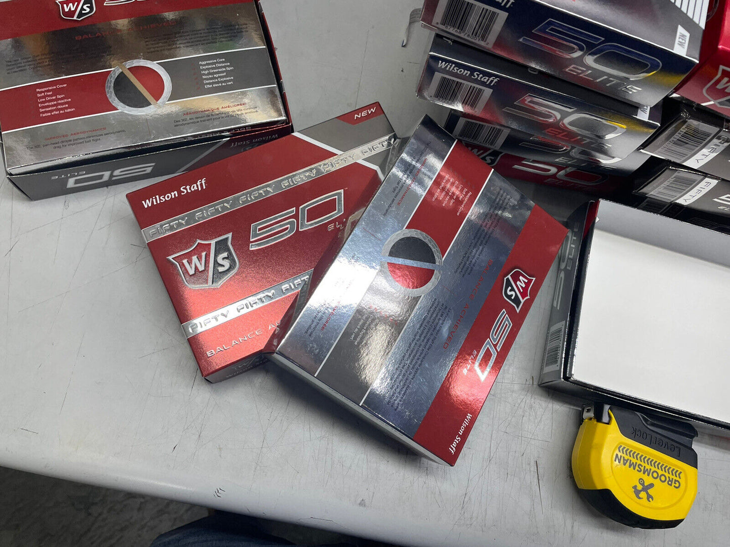 Lot Of 12 Empty Wilson Staff Elite 50 Golf Ball Box Very Nice Condition Dozen