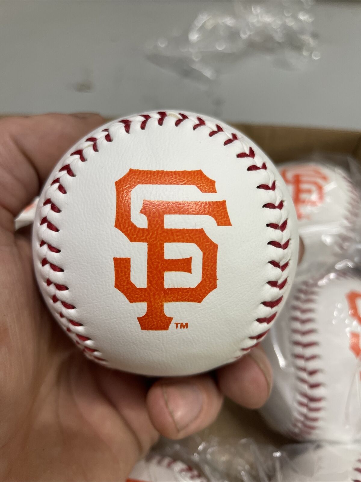 Lot Of 12 San Francisco Giants MLB Souvenir Leather Baseball Rawlings One Dozen