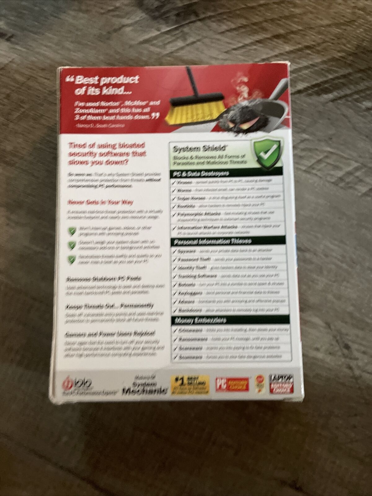 iolo System Shield AntiVirus & AntiSpyware Unlimited PCs, 1 Yr, NEW