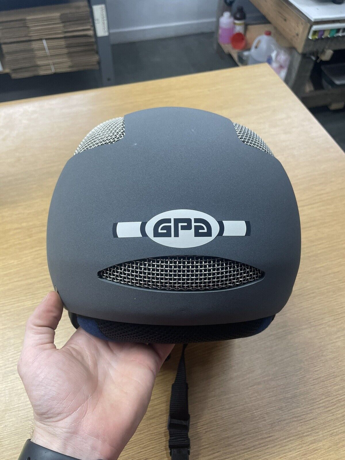 GPA Como Motorcycle Helmet Matte Gray Small 55/56