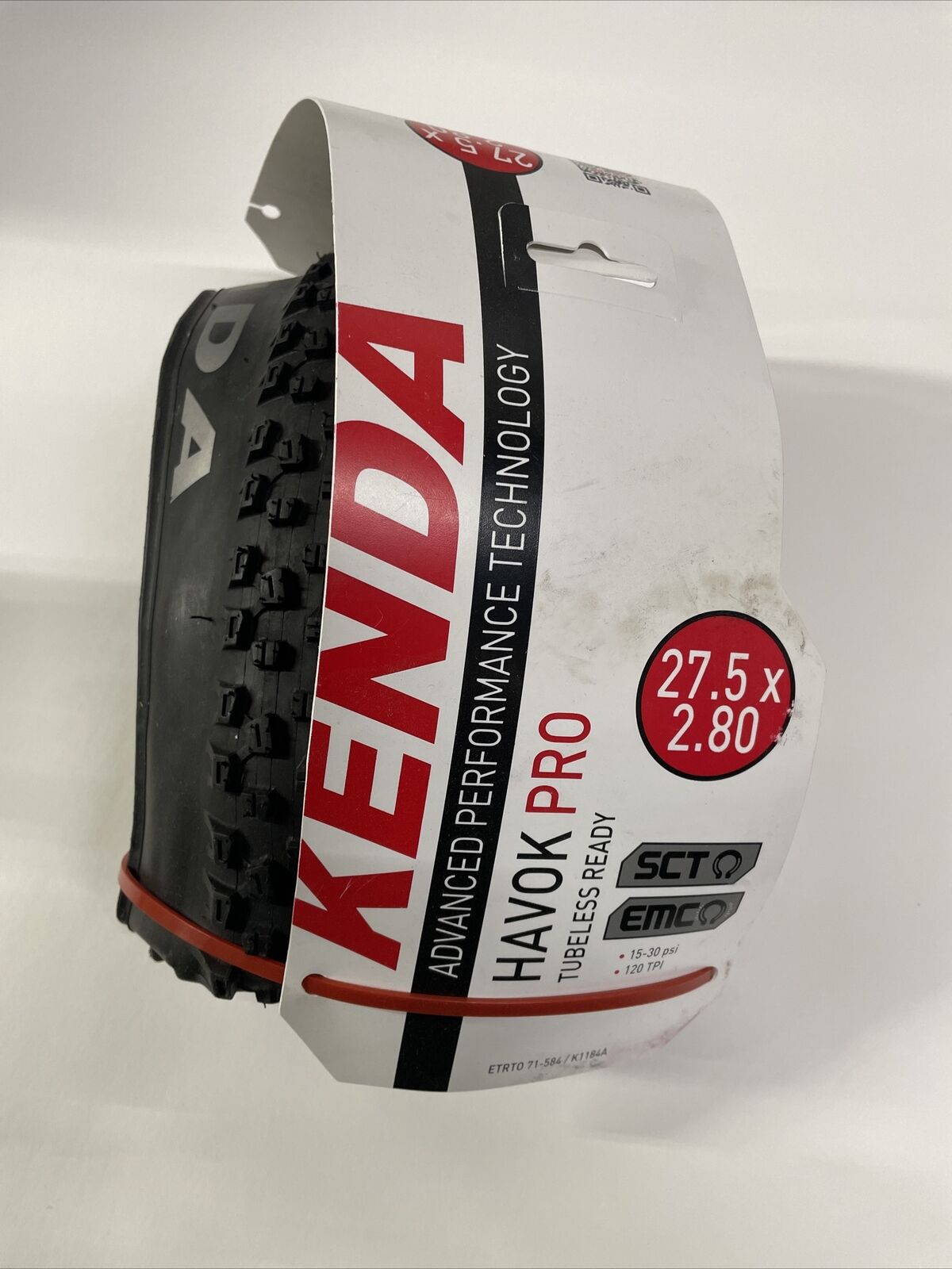 Kenda Havok Sport Bike Tire 27.5"x2.8 MTB Knobby K1184A Loose Dirt Free Shipping