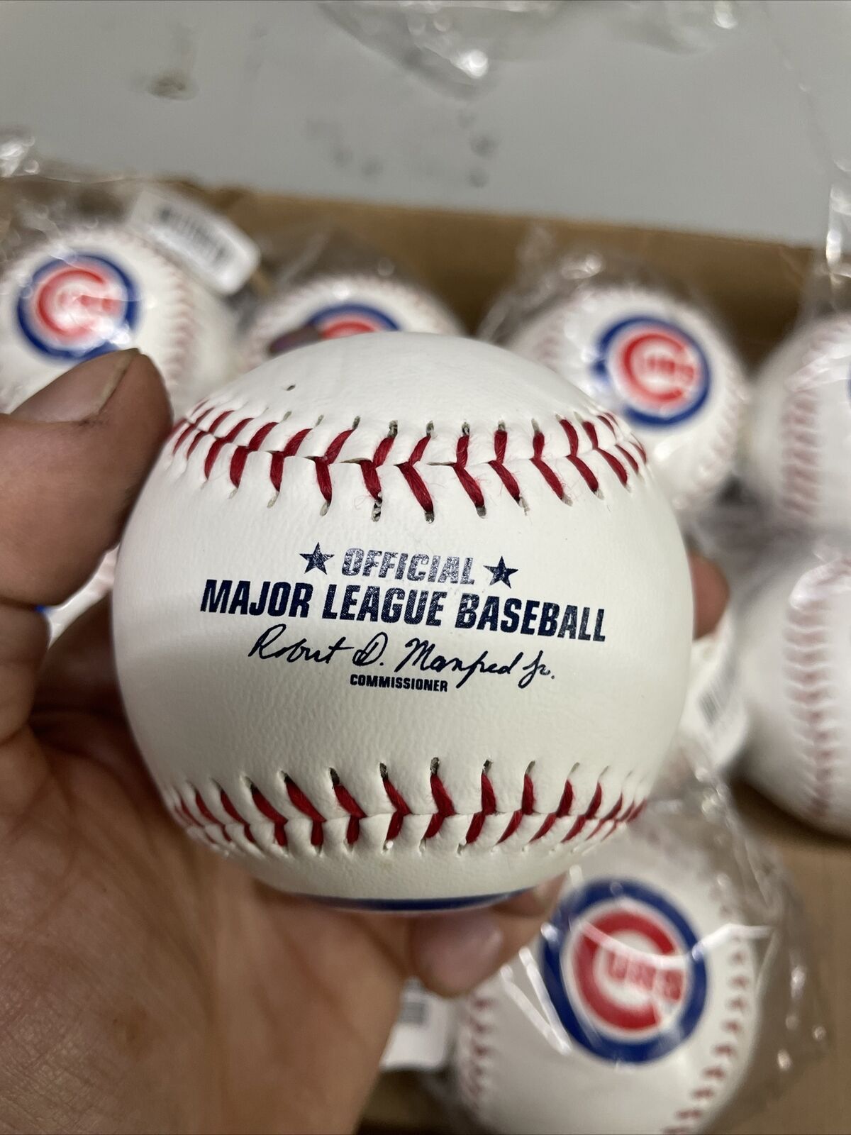 Lot Of 12 Chicago Cubs MLB Souvenir Leather Baseball Rawlings - One Dozen