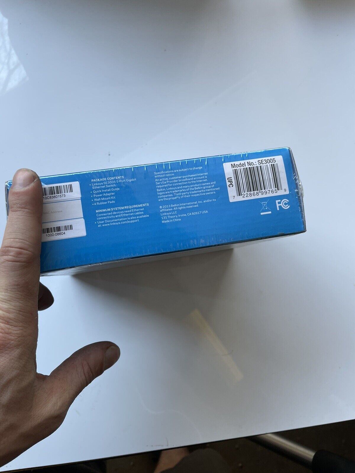 LinkSys 5-Port Gigabit Ethernet Switch SE3005 1000Mbps SEALED