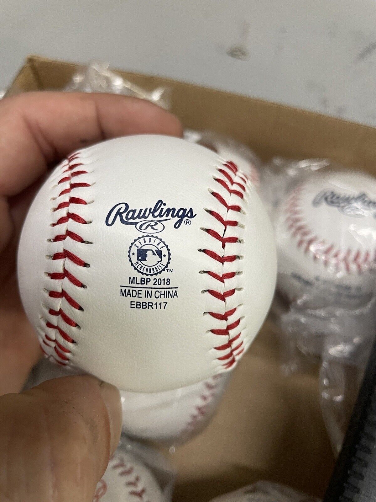 Lot Of 12 Los Angeles Dodgers MLB Souvenir Leather Baseball Rawlings - One Dozen