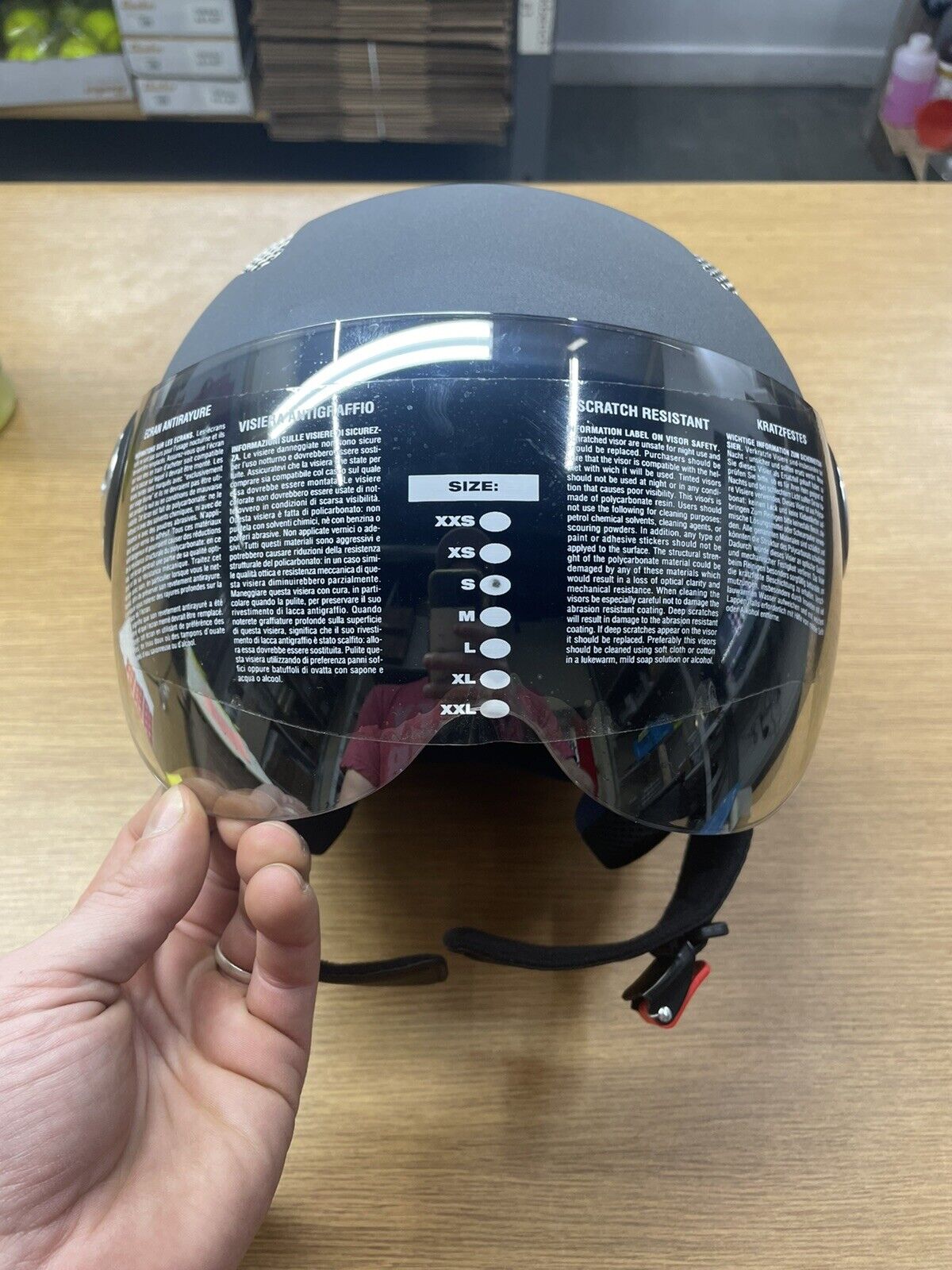 GPA Como Motorcycle Helmet  Matte Gray Small 55/56