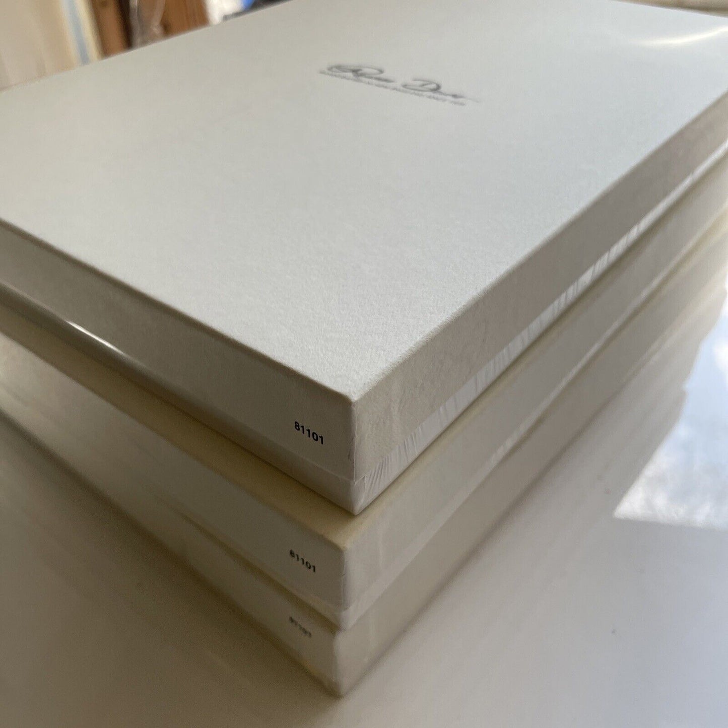 Lot Of 3 RENNER DAVIS Stationary 20 Hand Bordered Sheets & Envelopes 10.5x7”