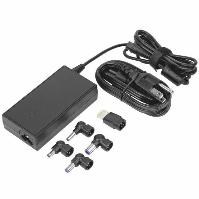 Targus 90w Ac Universal Laptop Charger With 6ft. Cable, Includes 5 Power Tips