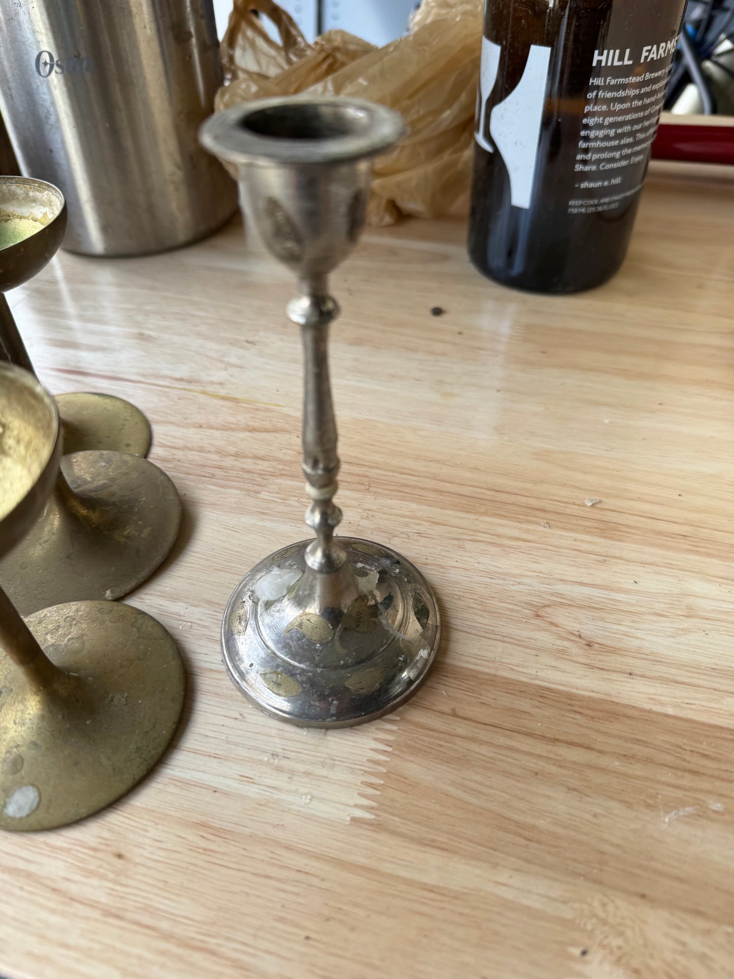 Copper Candle Holders, Lot of 8