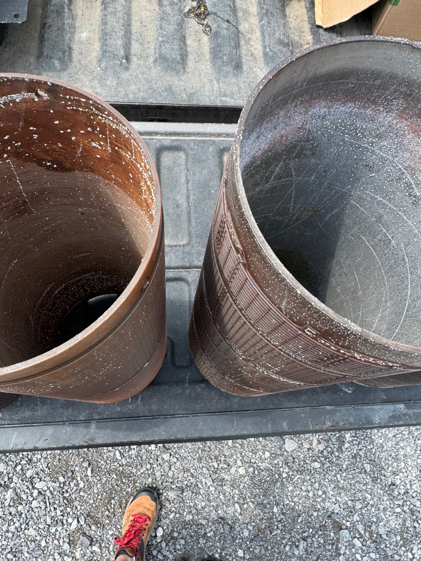 Metal Print Cylinders 7-3/8” Diam. - Lot of 4 Pieces