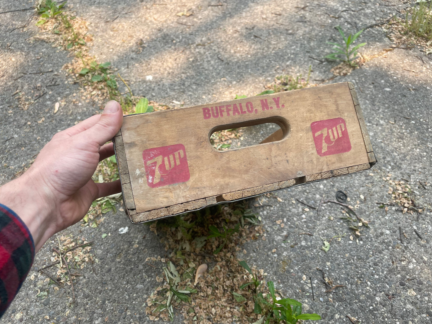 7-UP Vintage Bottle Crate Box