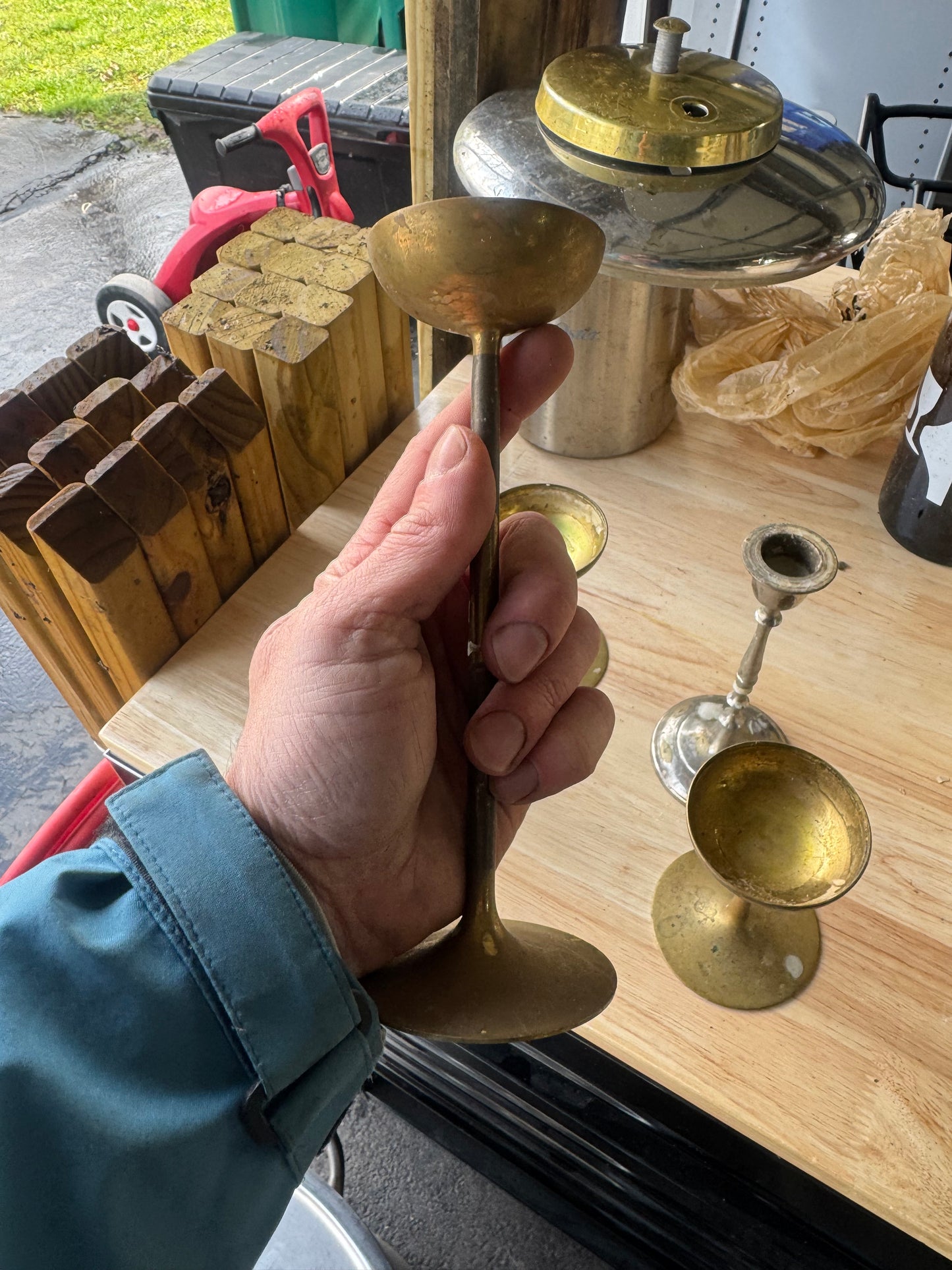 Copper Candle Holders, Lot of 8