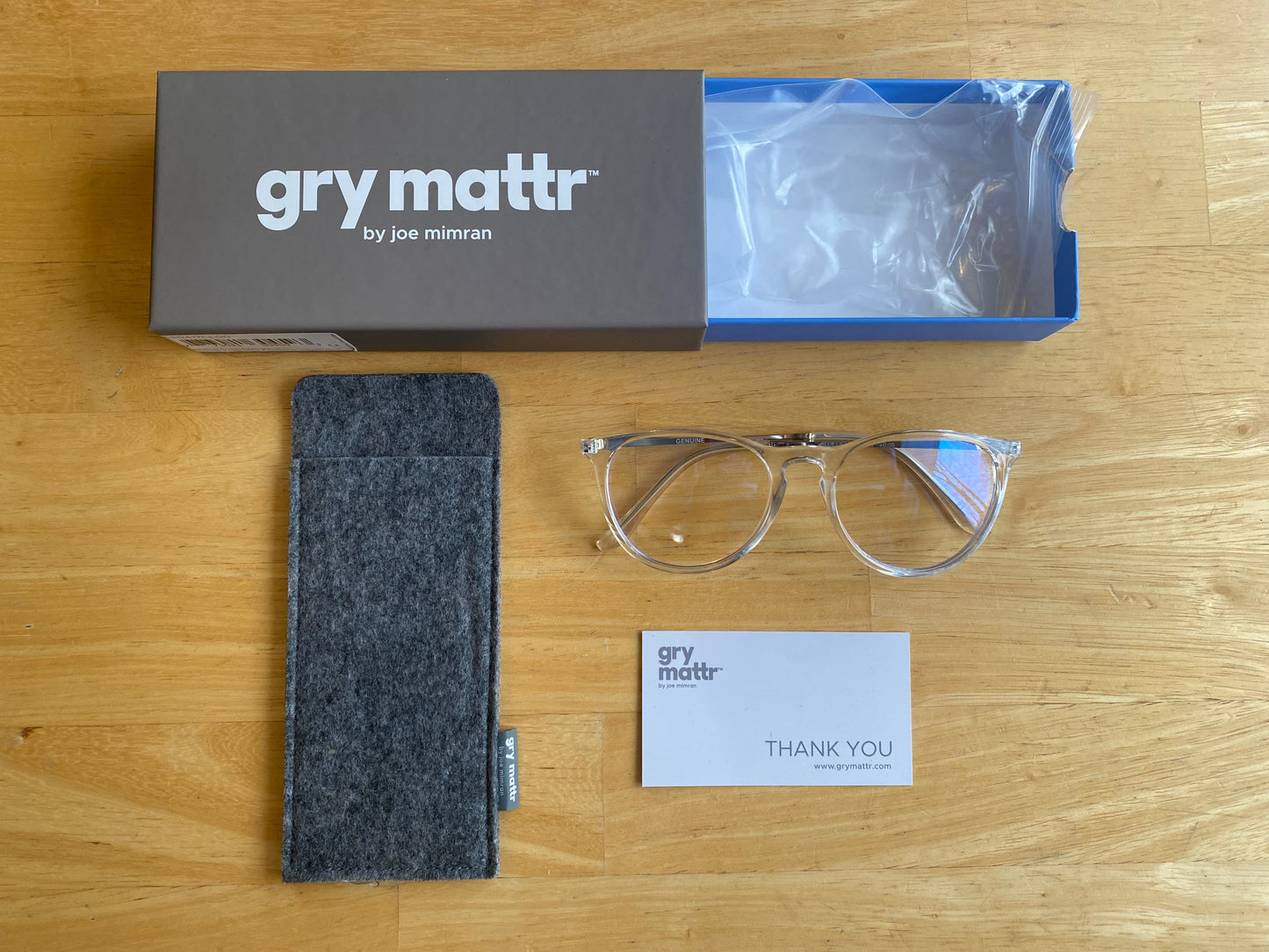 gry mattr Blue Blocker Glasses by Joe Mimrn