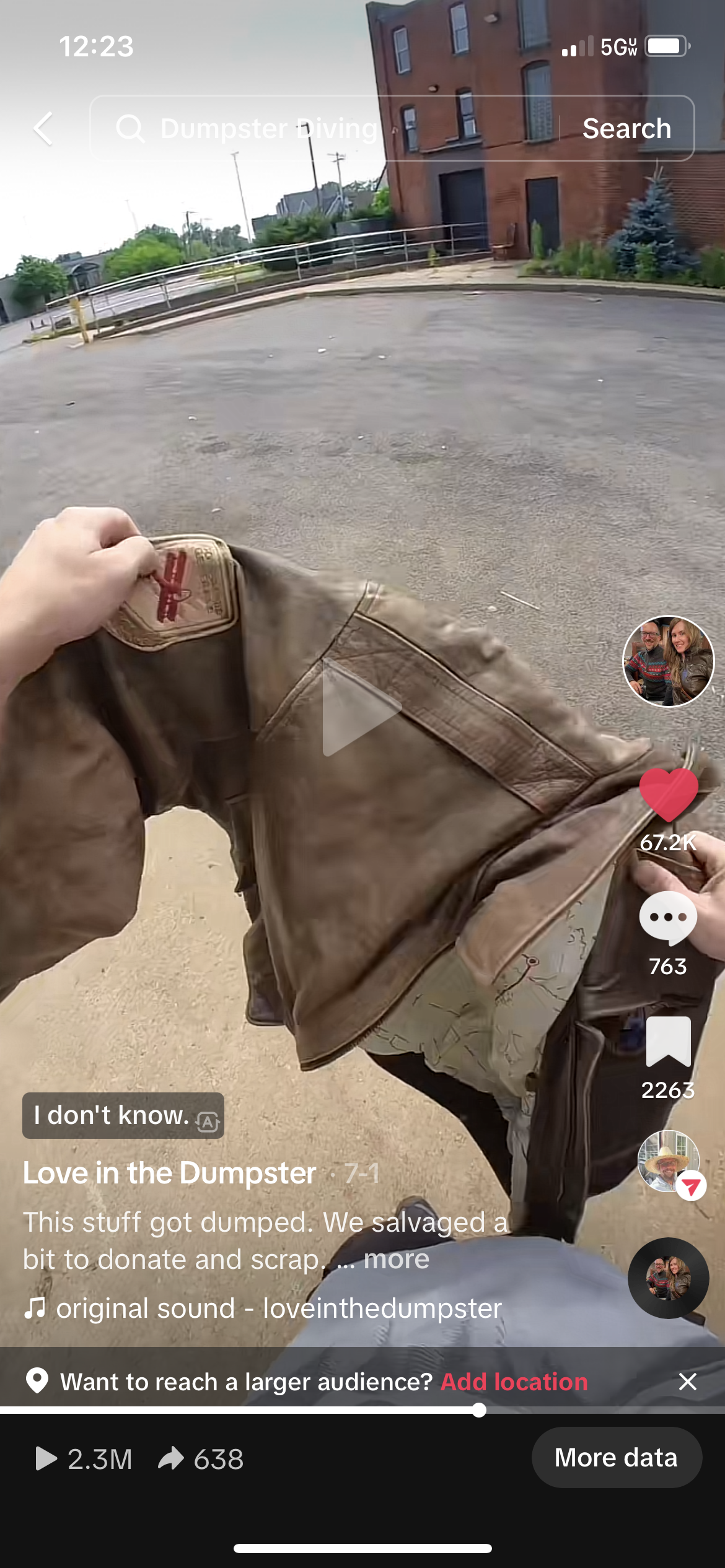 Abercrombie Leather Jacket Size 42