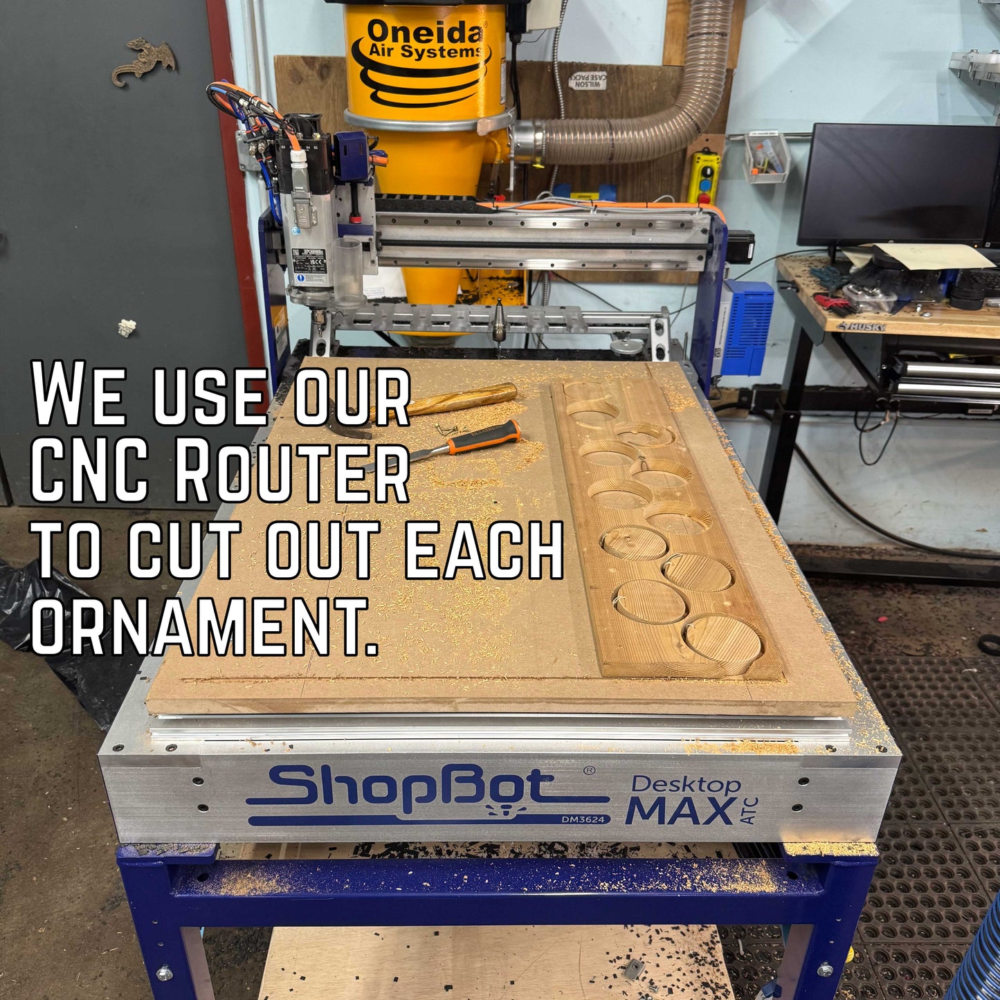 Cedar Christmas Ornament, Personalized