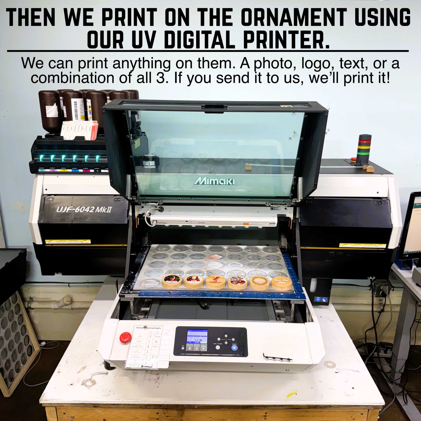 Cedar Christmas Ornament, Personalized