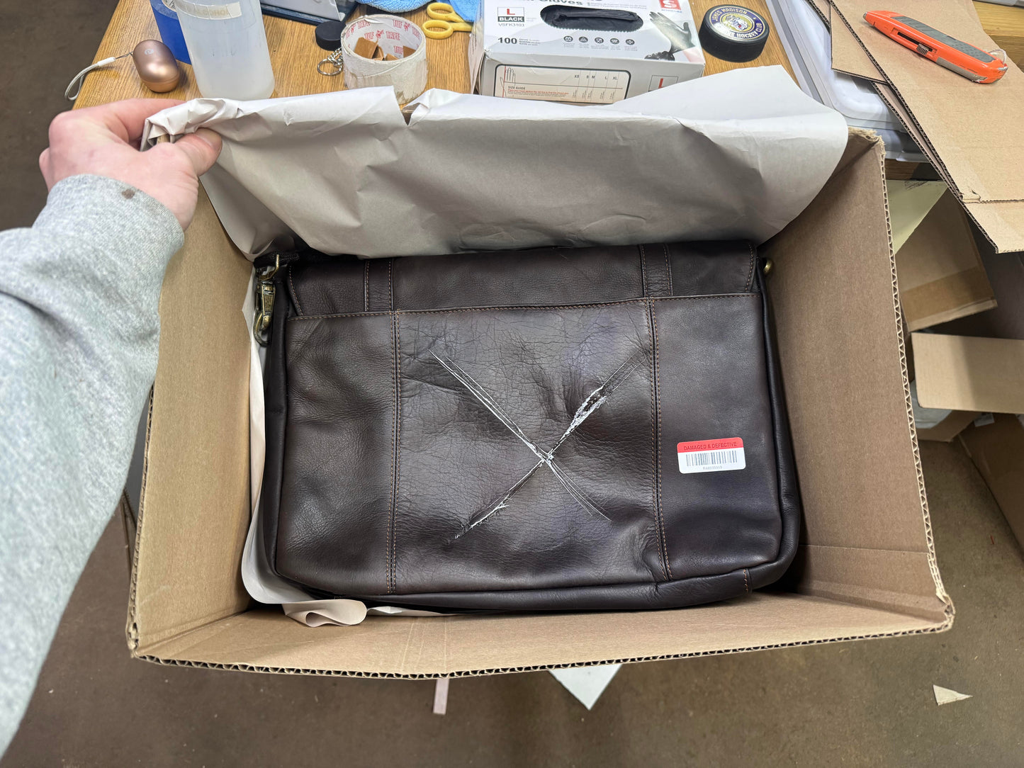 Private Sale for Kyle Briefcase Partially Destroyed