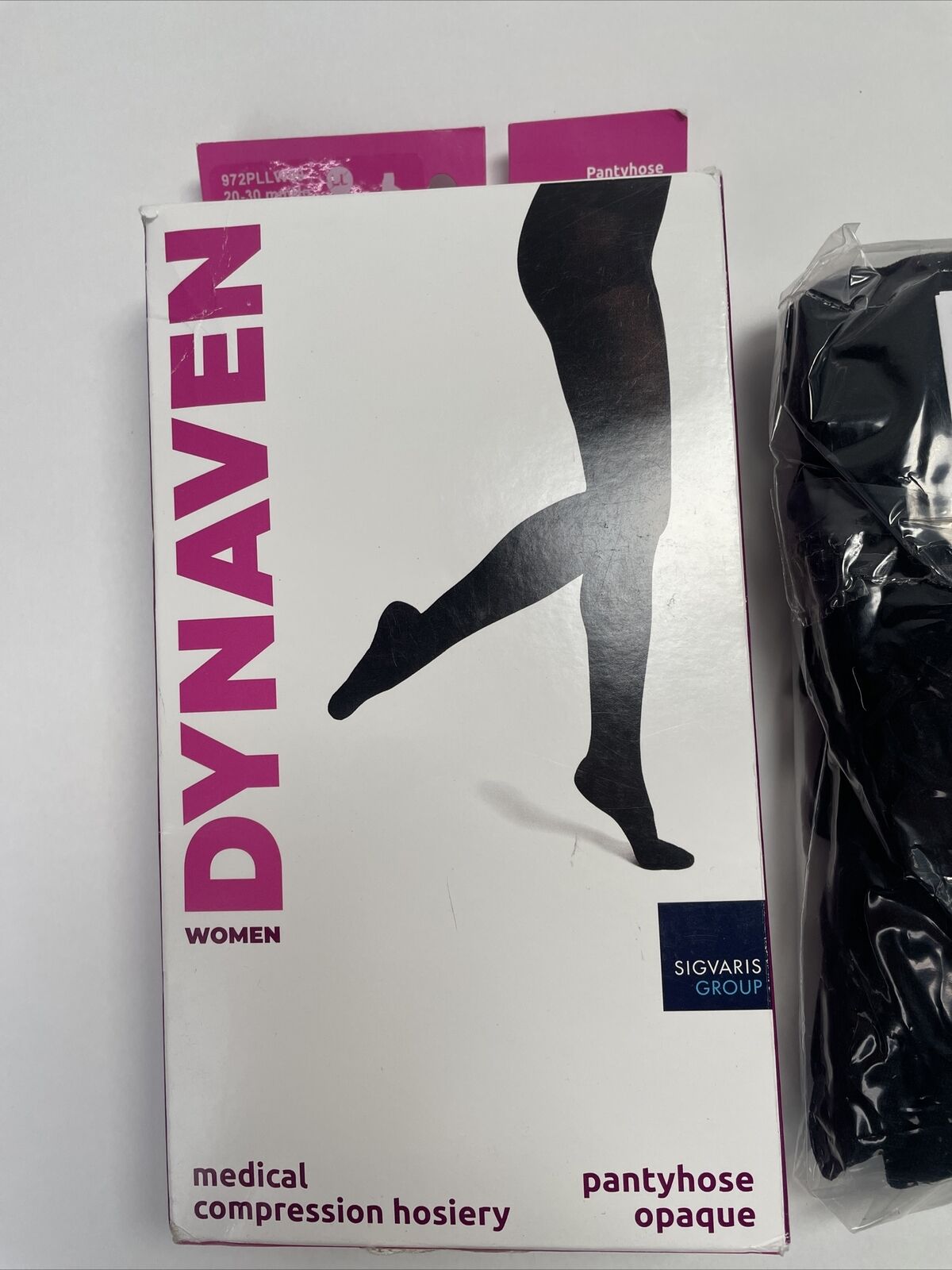 Sigvaris Dynaven 972 Closed Toe Pantyhose - 20-30 mmHg Long LL Black - A5