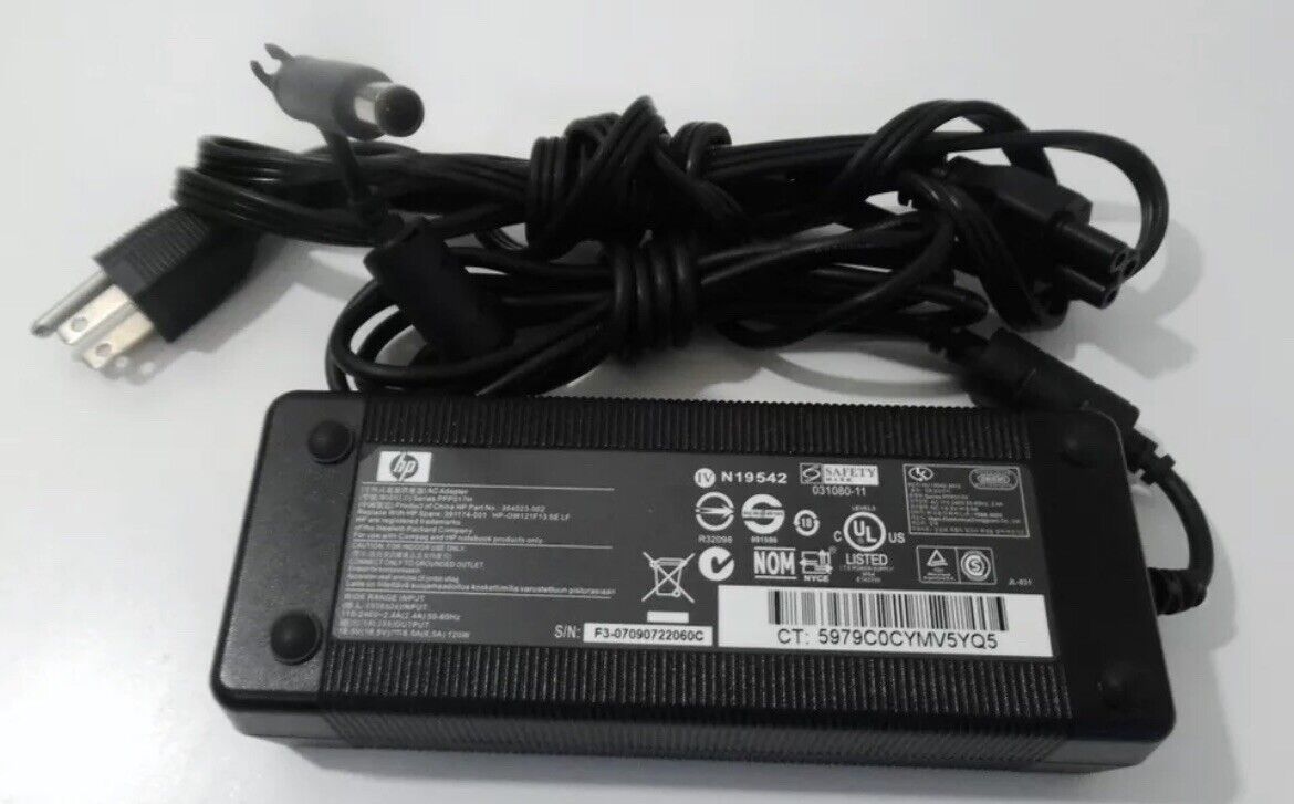 Genuine HP Laptop AC Power Adapter Charger 120W 18.5V 6.5A 463953-110 463556-001