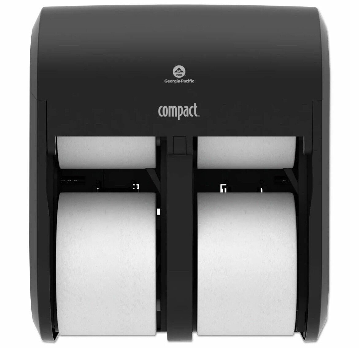 Compact, GPC56744A, 4-Roll Quad Coreless High-Capacity Toilet Paper Dispenser...