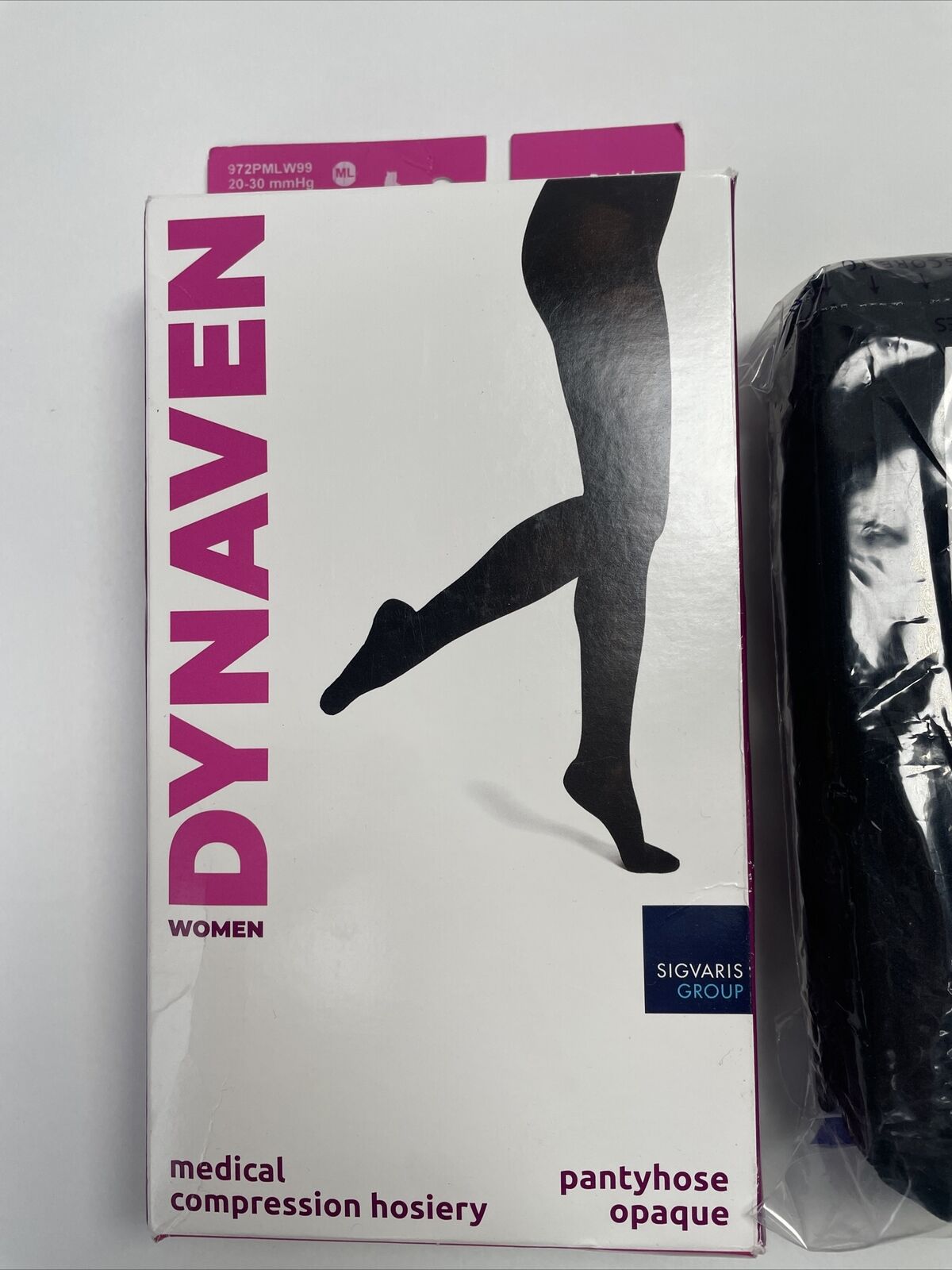 Sigvaris Dynaven 972 Access Close Toe 20-30 mm Size ML Black Pantyhose A7