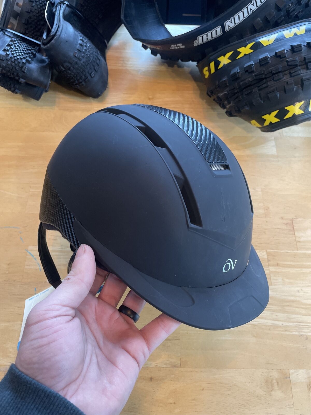 Ovation ASTM F1163-15 487585 Unisex Riding Helmet Size M/L 57-61cm Black SEEDESC