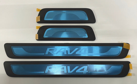 4pcs Full Set RAV4 Scuff Sill Plates Toyota Front And Rear OEM 2013-2018