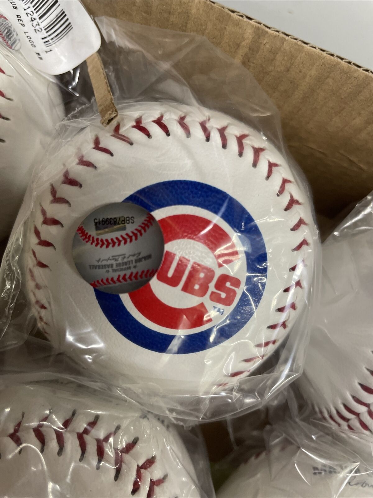 Lot Of 12 Chicago Cubs MLB Souvenir Leather Baseball Rawlings - One Dozen