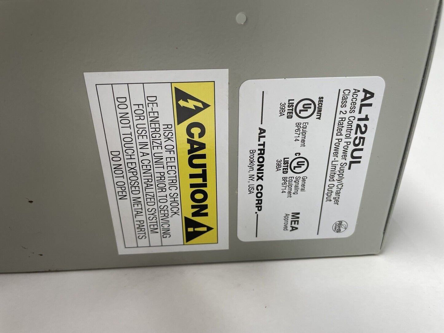 Altronix AL125UL Power Supply