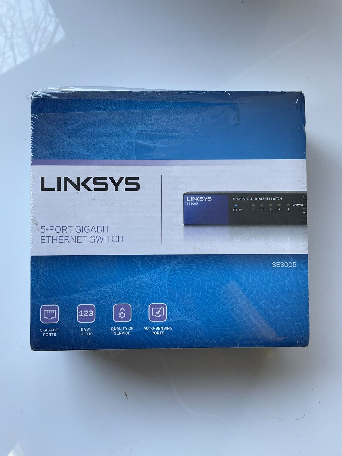 LinkSys 5-Port Gigabit Ethernet Switch SE3005 1000Mbps SEALED