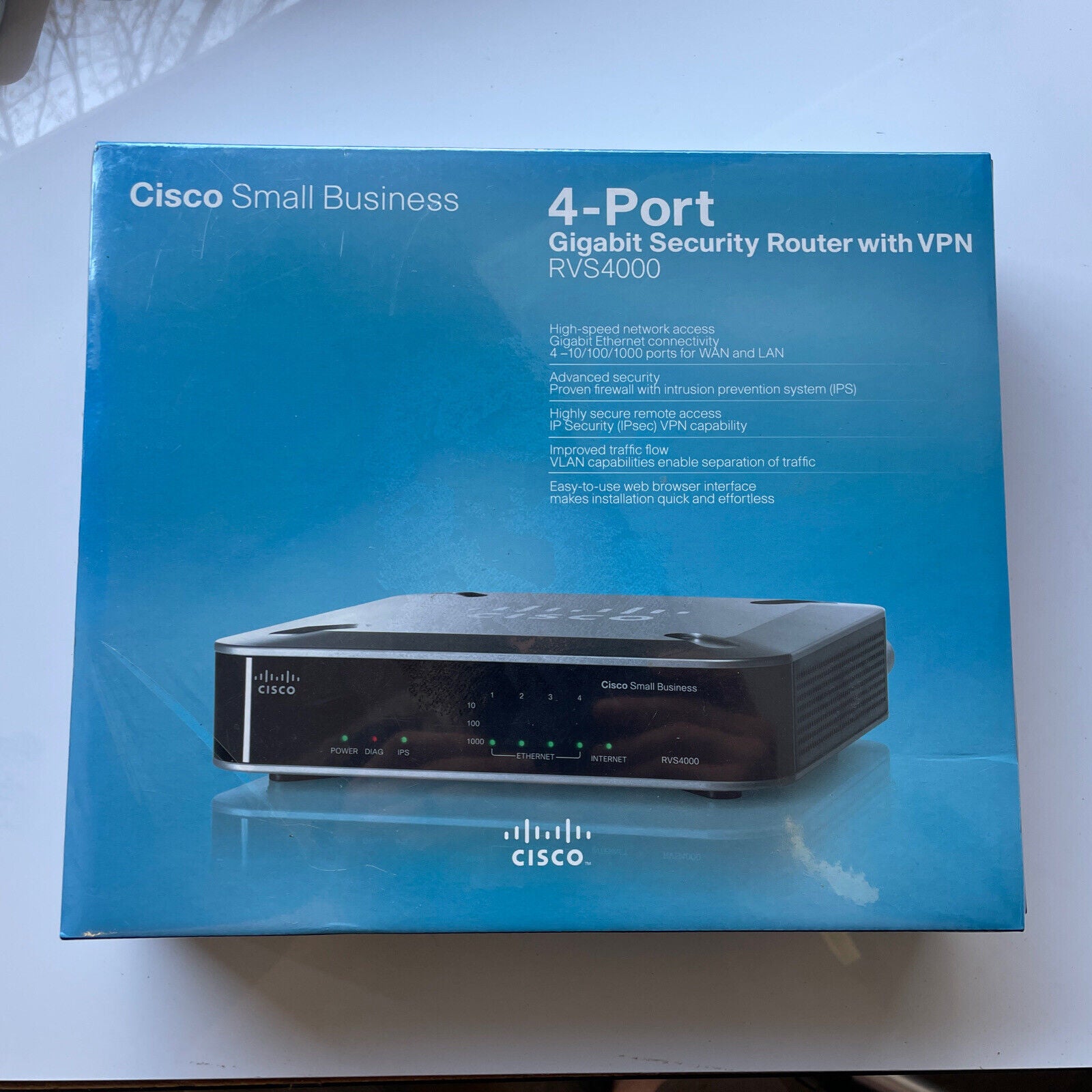 Cisco RVS4000 4 Port Gigabit Security Router With VPN , 1000Mbps ...