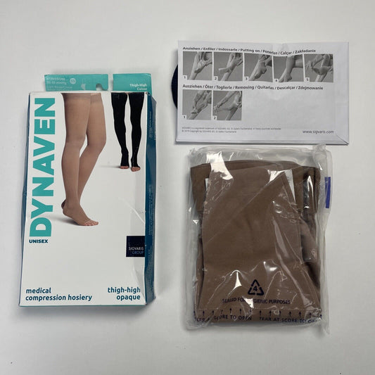 Sigvaris 972N Dynaven Closed Toe Thigh High Compression Stockings Size SS B4
